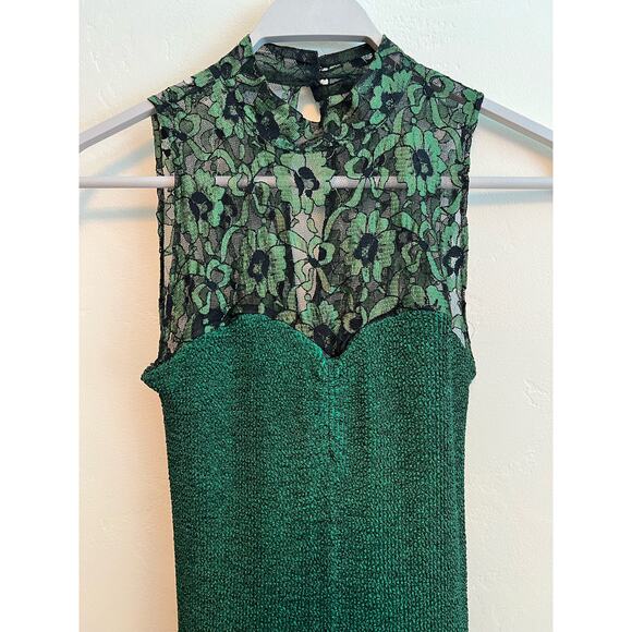 All That Jazz Vintage Emerald Green Dress Size: 3 / 4 (Small) 90's 80's Prom - Picture 5 of 7